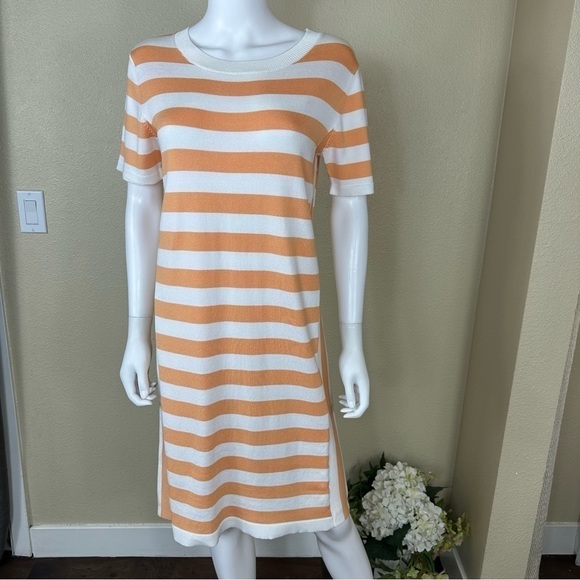 525 America Dresses & Skirts - 525 America Textured Stripe Midi Dress Sz S NWT